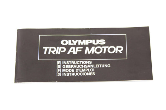 Olympus Trip AF Motor Instructions Manual