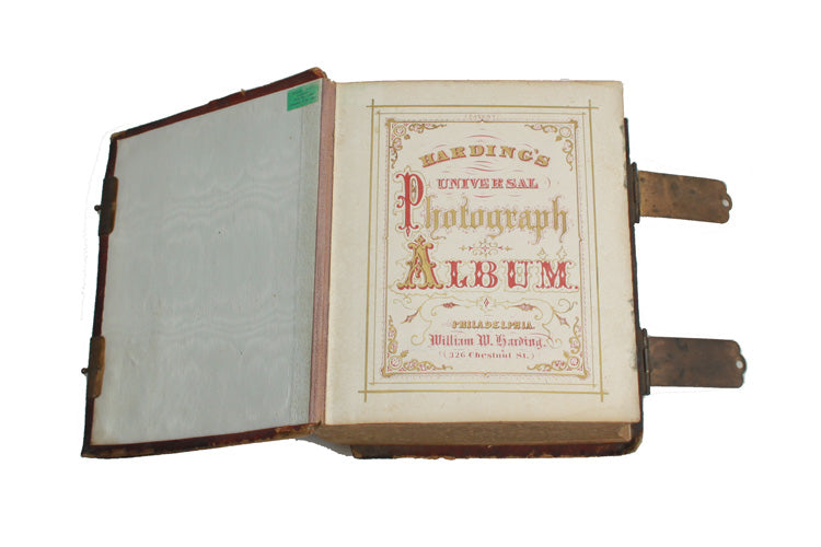 Vintage Photo Album With Ornate Cover