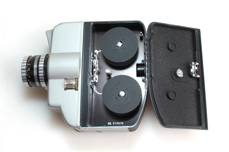 Movie camera Cinemax 8e reflex w/ leather case hand strap manual