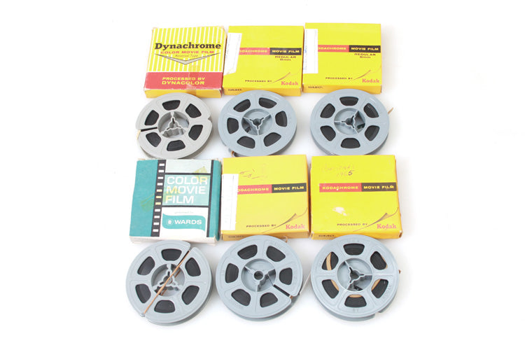 6 Reels Of Vintage 8mm Film
