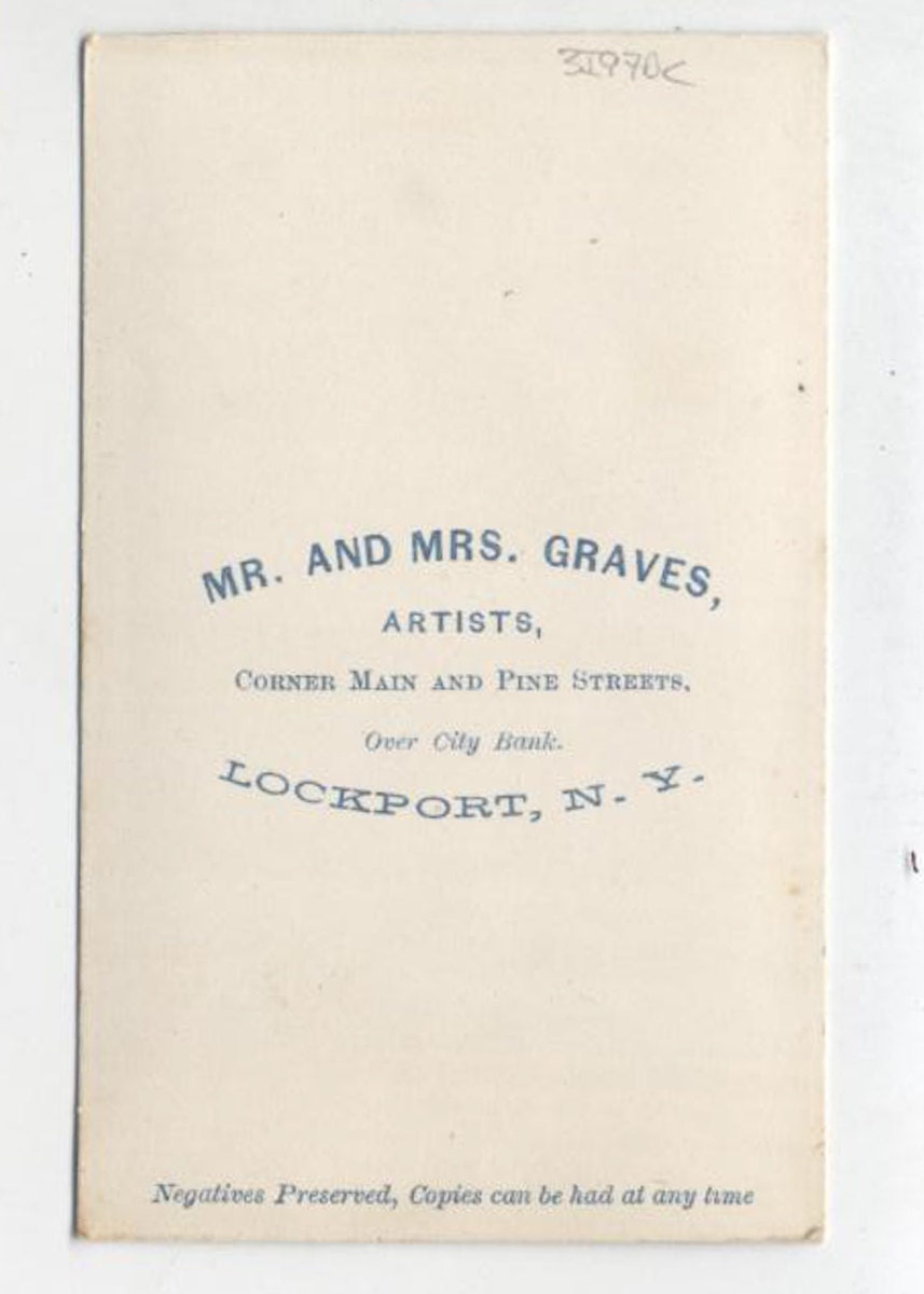 Vintage 1800s CDV Photo~Woman with Ringlet Curls//Victorian Dress//vignette