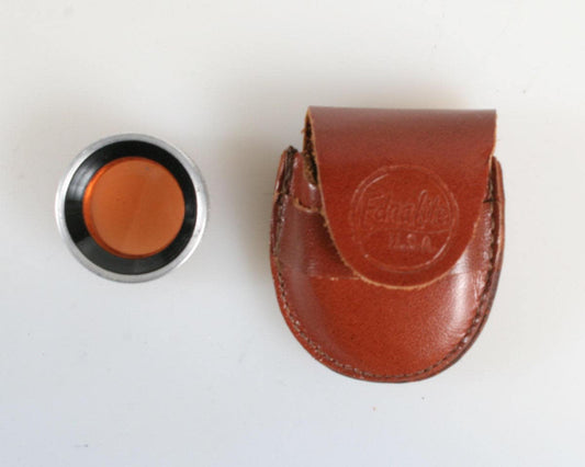 Orange Slip on Filter In Kodak Vintage Leather Case