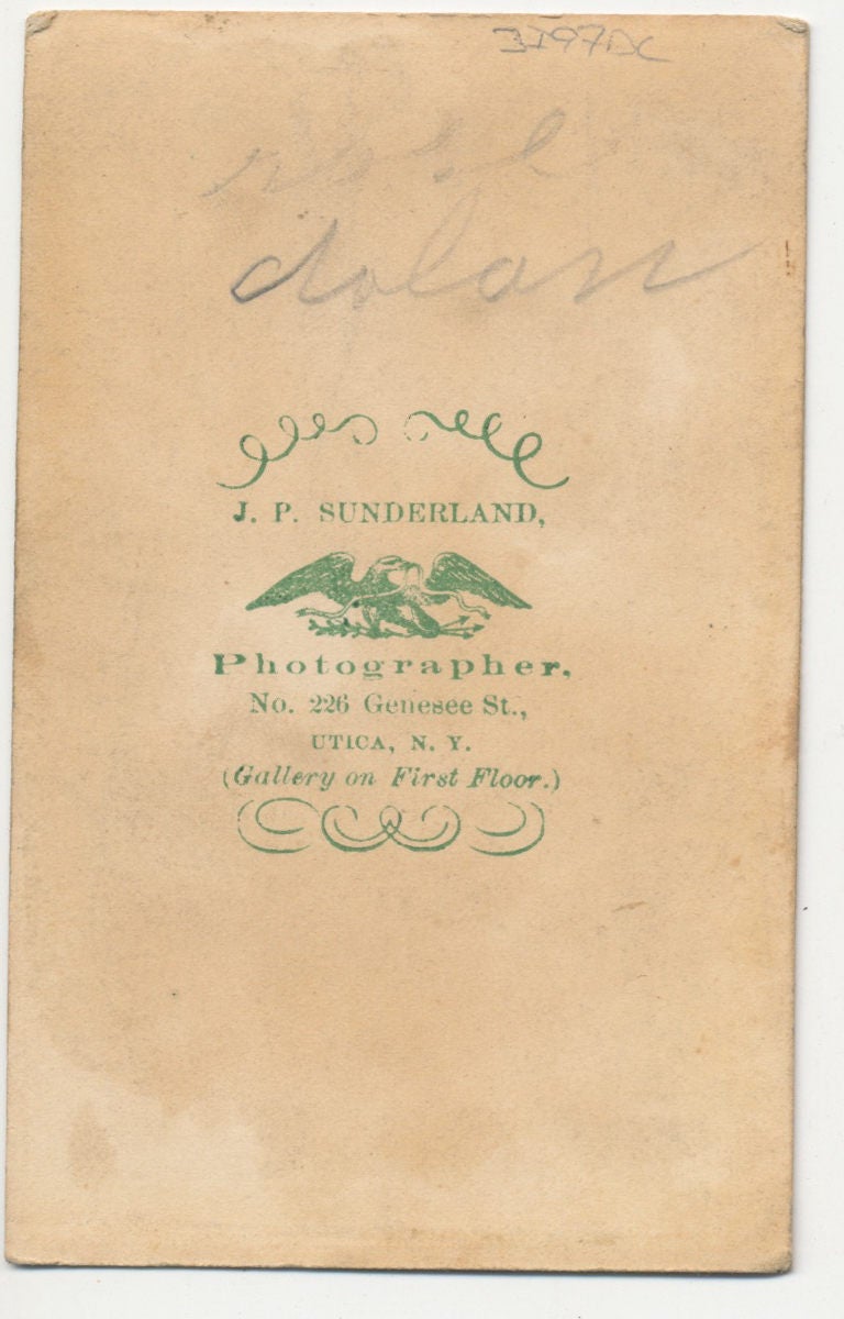 1800s CDV Photo Of Elderly Woman In Dark Clothing Utica New York//1800s Old Lady//Pioneer Woman