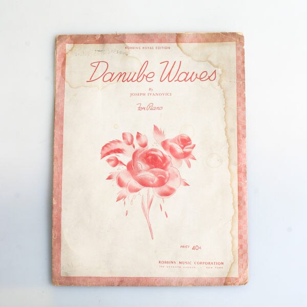 Danube Waves Piano Book//Composition Book//Music Book//Sheet Music