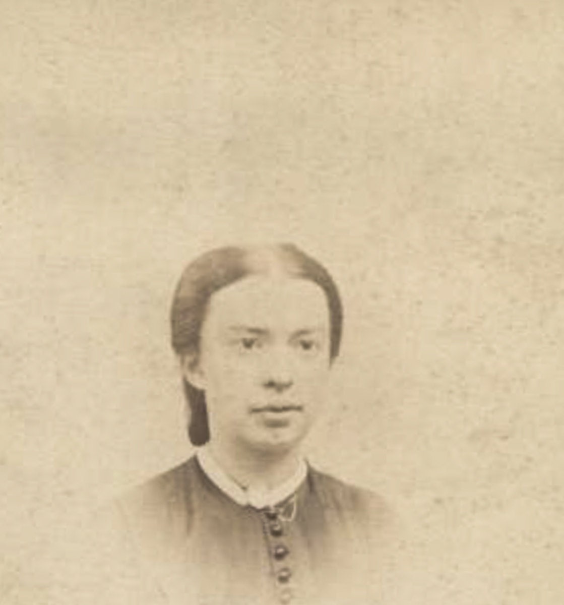 Vintage 1800s CDV Photo Of Woman With Ghostly Gaze