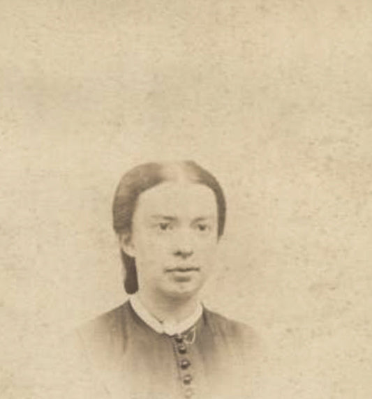 Vintage 1800s CDV Photo Of Woman With Ghostly Gaze