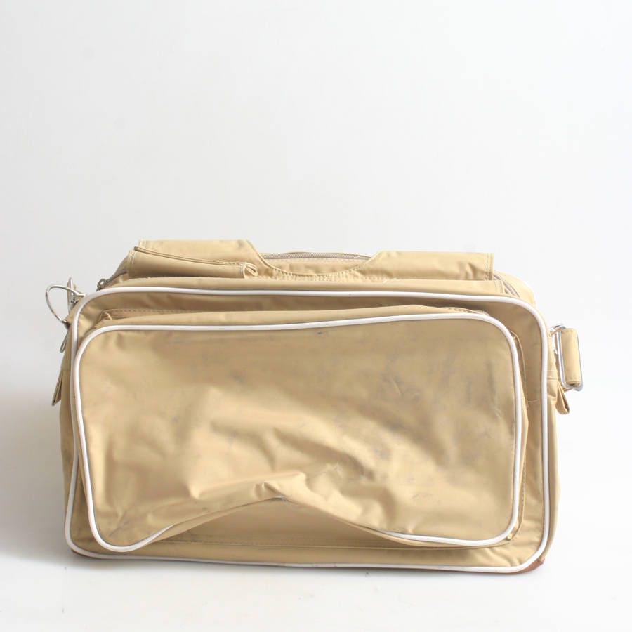 Camera Bag Vintage 1960S Tan And White