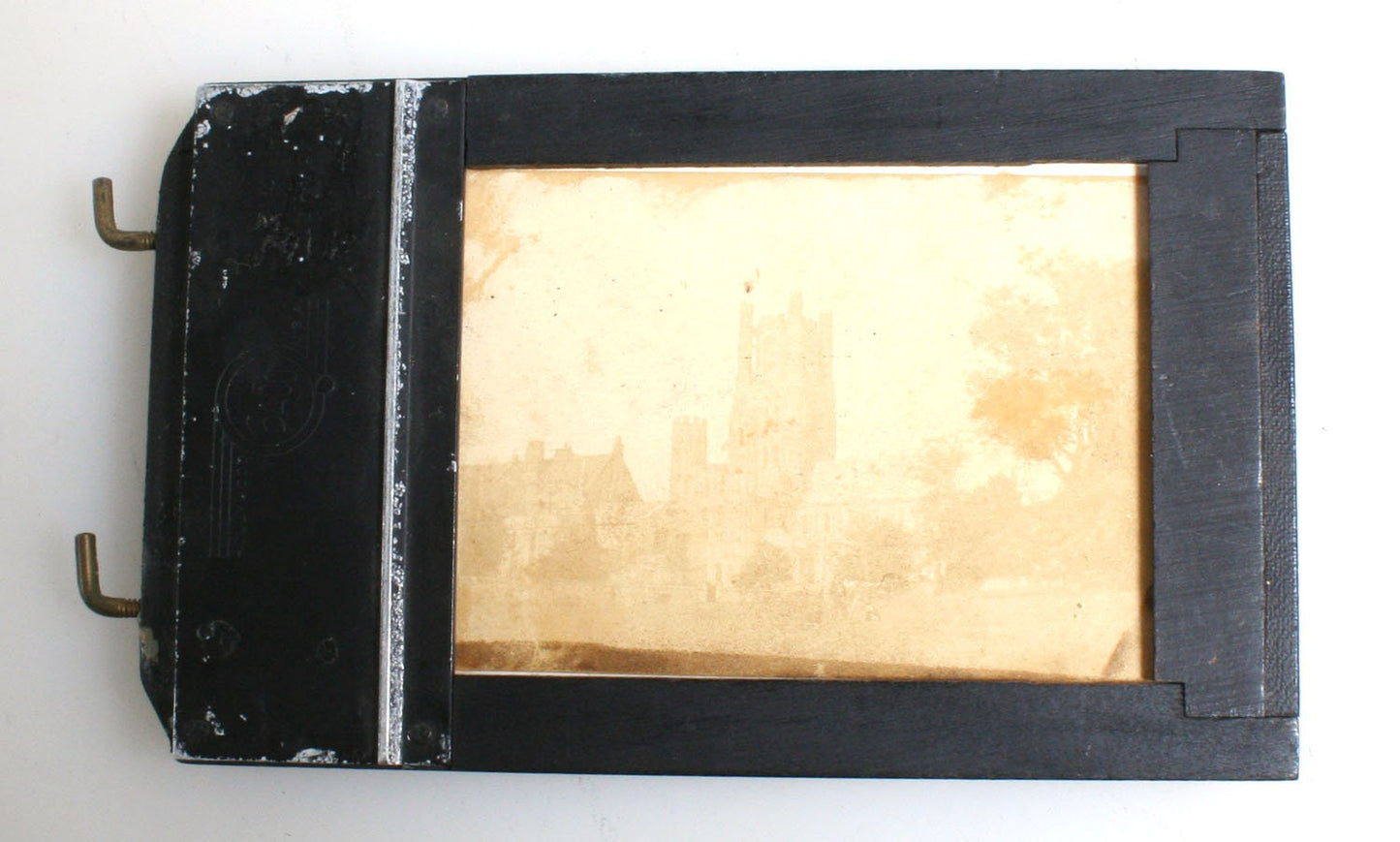 1860s European Vintage CDV Photo in Home Made Frame