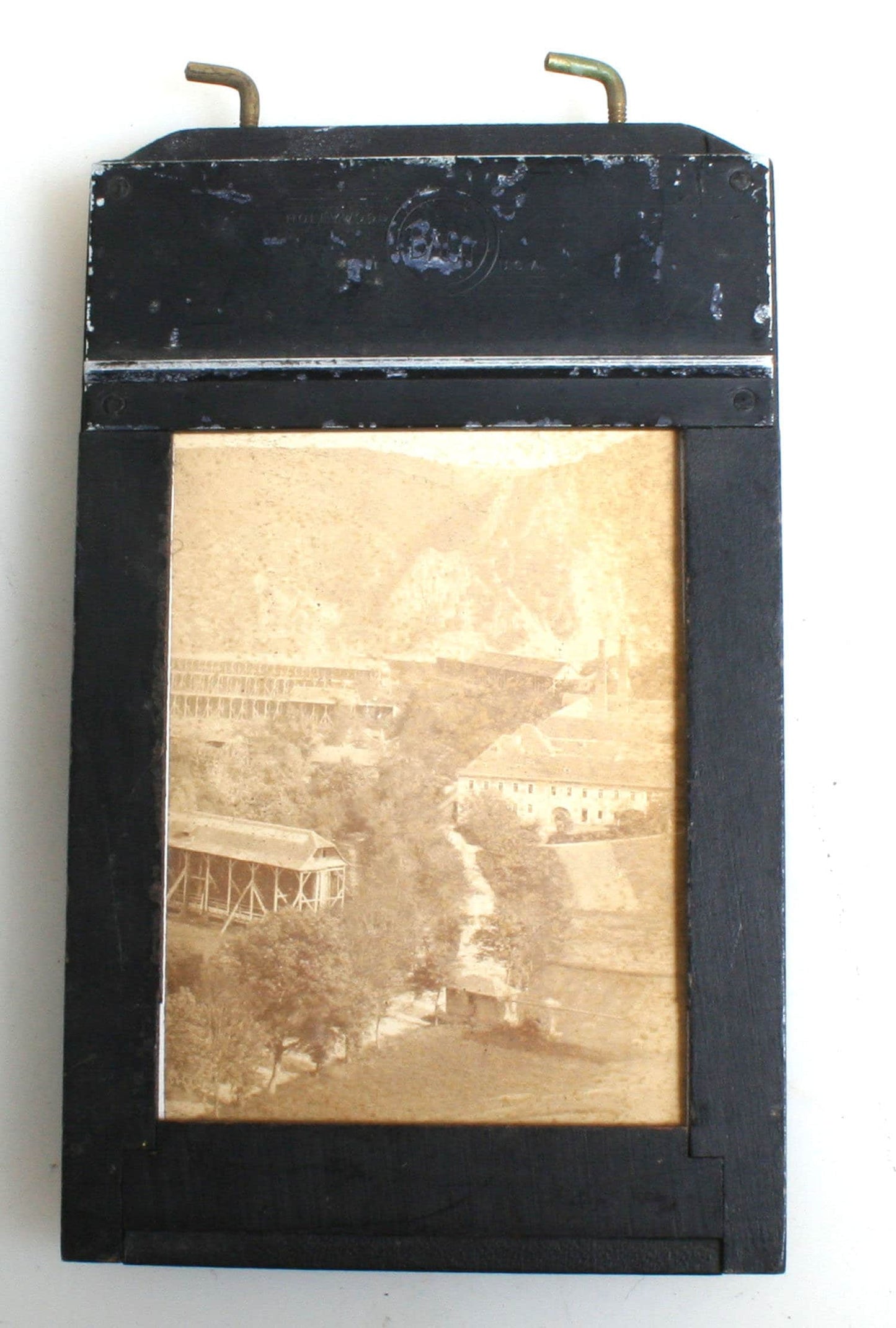 1860s European Vintage CDV Photo in Home Made Frame