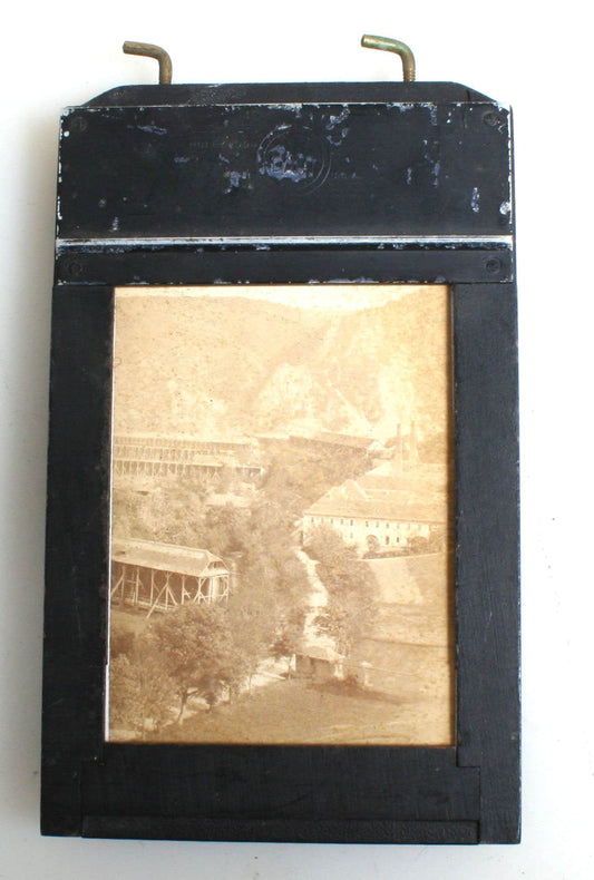1860s European Vintage CDV Photo in Home Made Frame