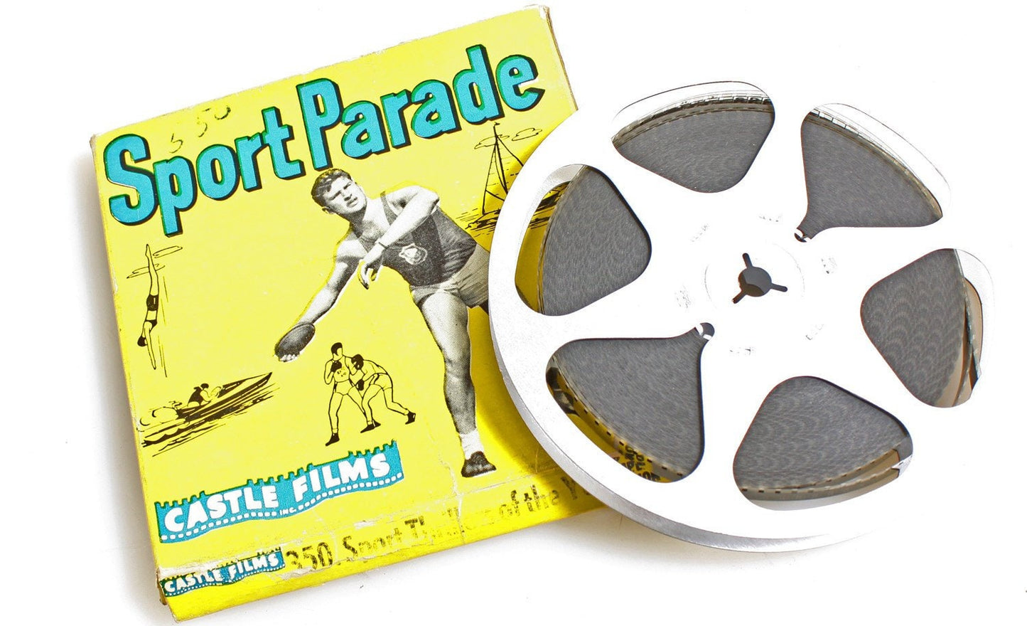 350. Sport Thrillers of The Year, Sports Parade, 8mm Movie Reel in Case