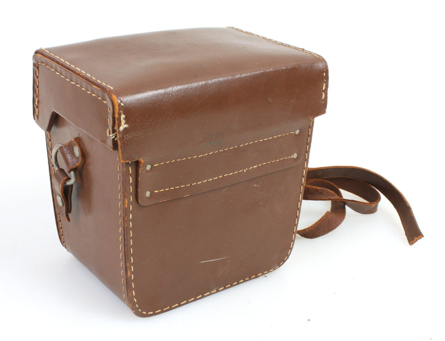 Brown Leather 1940s Bell & Howell Case//Purse