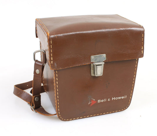 Brown Leather 1940s Bell & Howell Case//Purse