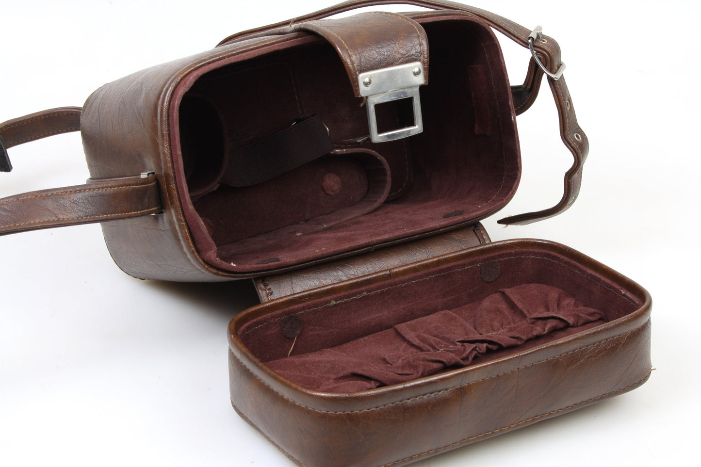 Dark Brown Hard Case w/ Lens and Body Caddy