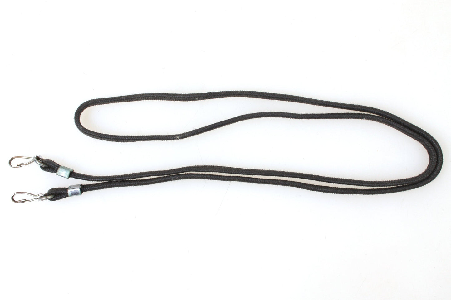 Camera Strap Black Braided Cloth, 1940s
