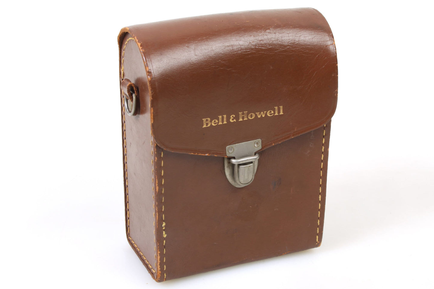 Camera Case Brown 1950s Leather