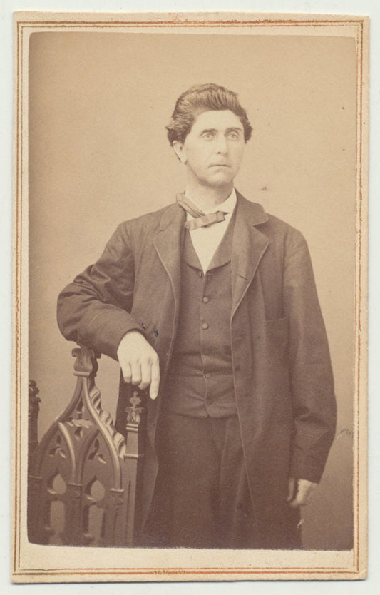 John Turturro Look-Alike. CDV. Bowery, New York, United States.