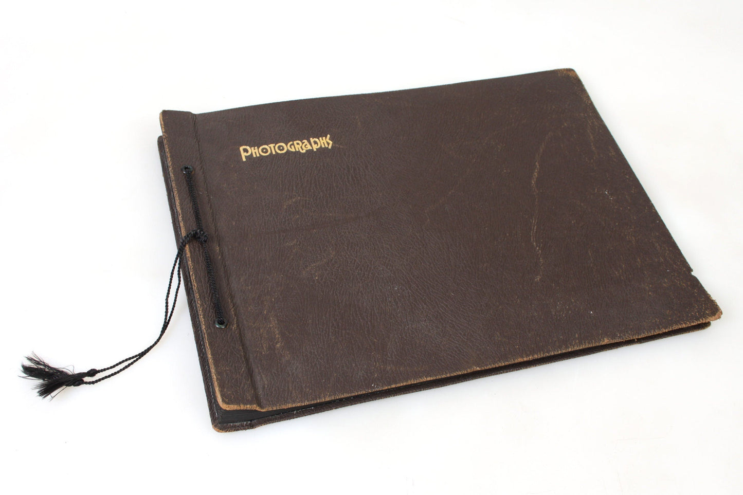 Vintage Photo Album - 39 Sheets - Genuine Leather