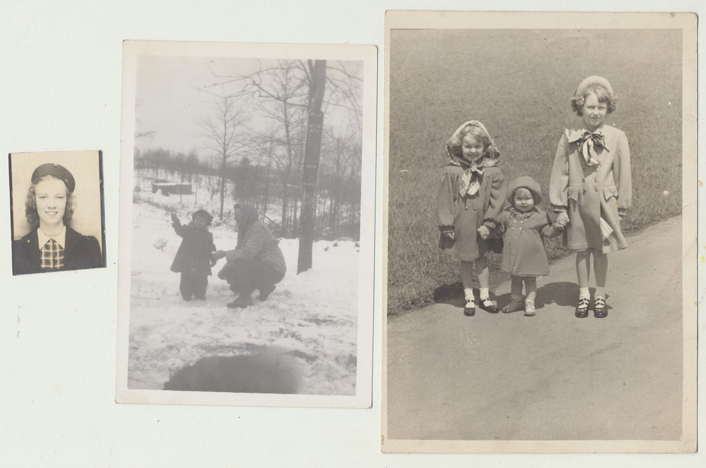 Lot of 10. Photographs of Adults and Families. Various Sizes. Most are Mounted.