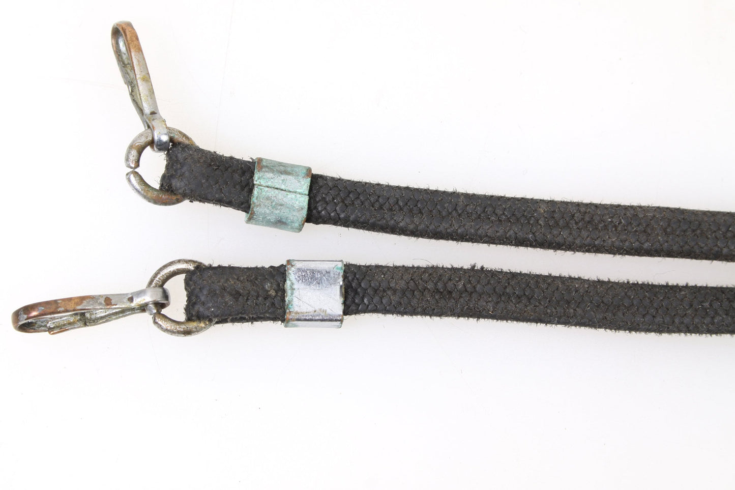 Camera Strap Black Braided Cloth, 1940s