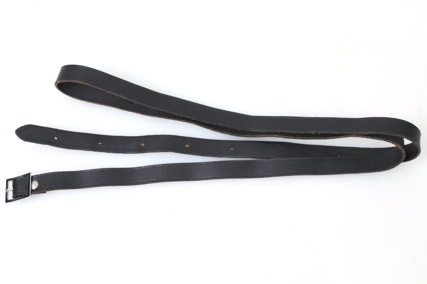 Camera Strap Black Leather Vintage, 1950s