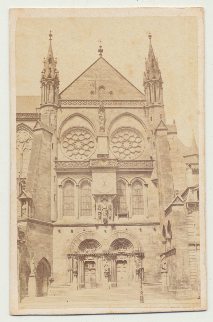 South Side of Notre-Dame de Strasbourg. CDV.