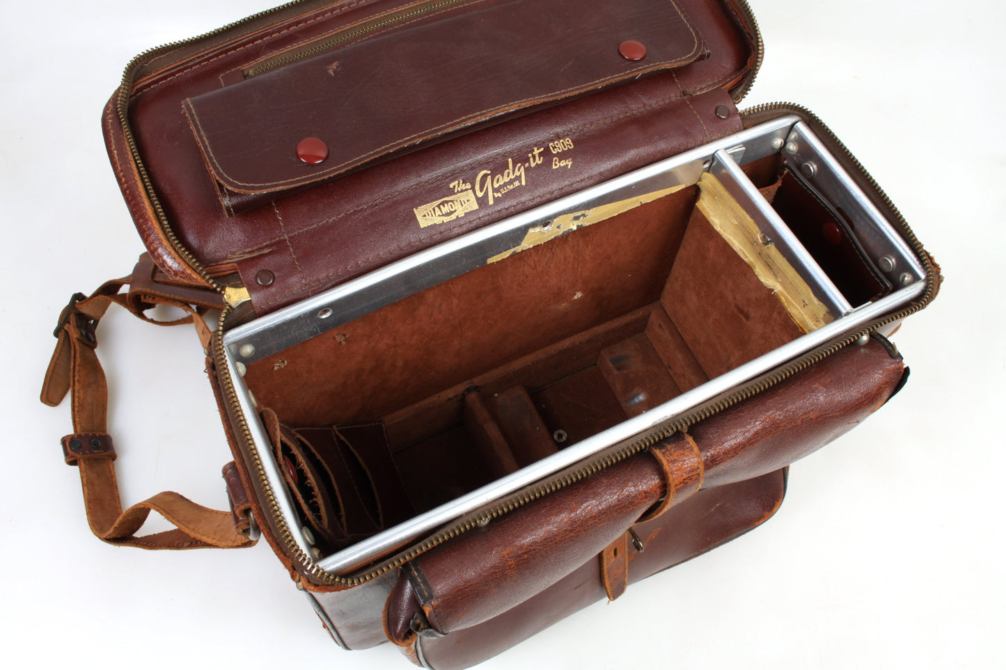 Steampunk Camera Bag Leather Heavy Duty 1950s Vintage