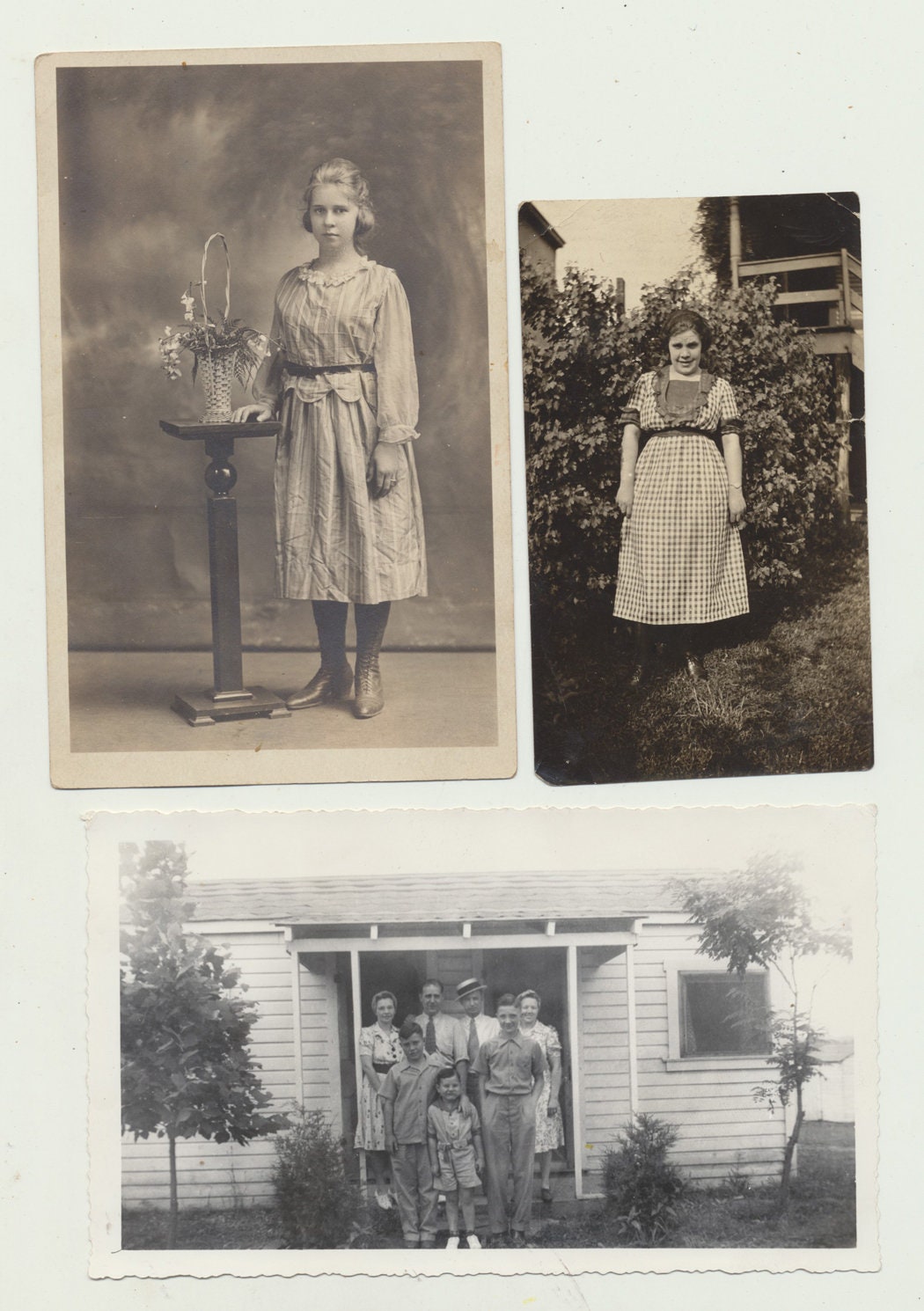 Large Lot of Found Photos. Snapshots. 25 Silver Prints. People and Places.