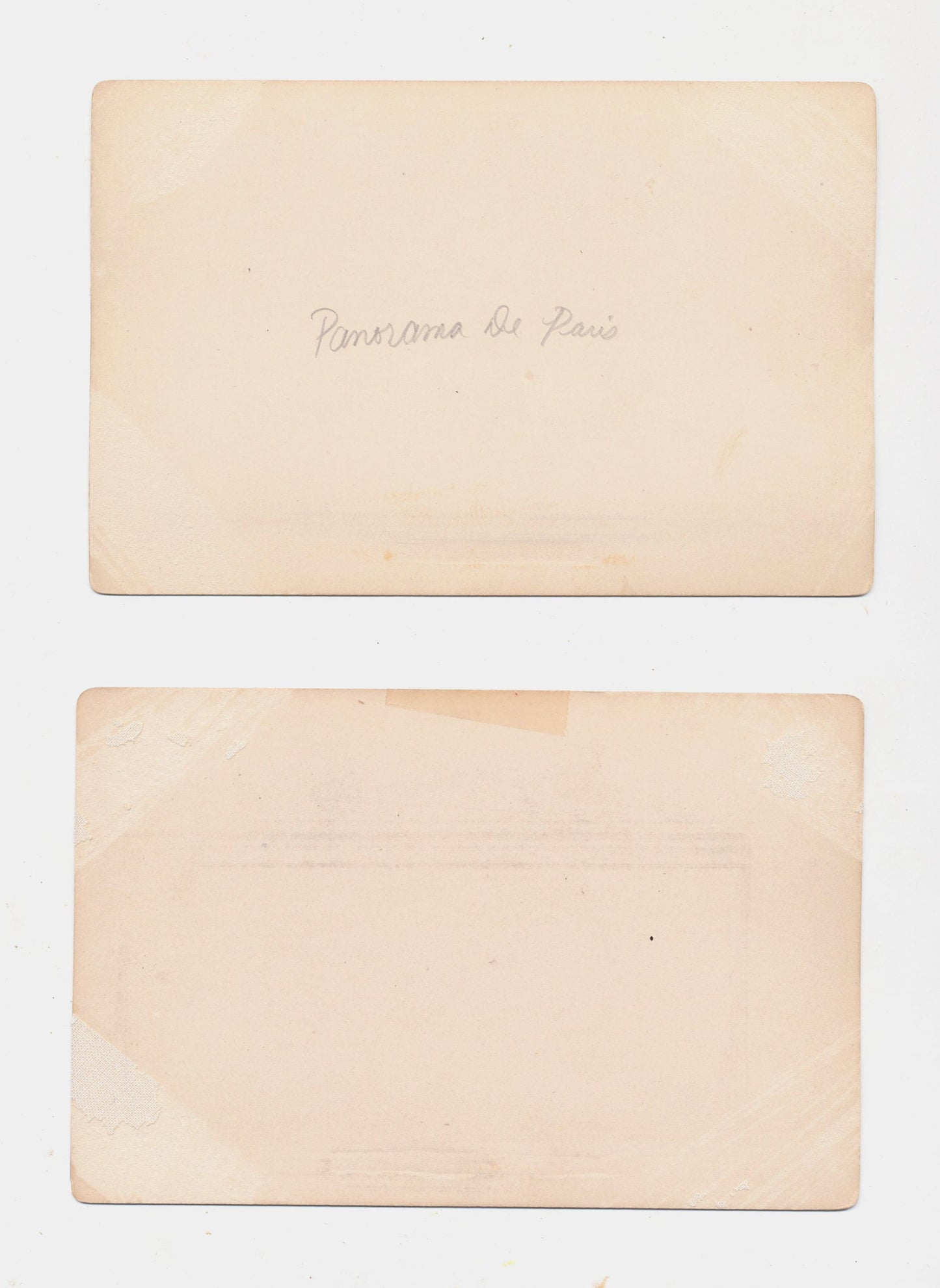 Panarama of Paris 1800s, Set of 2 Cabinet Cards