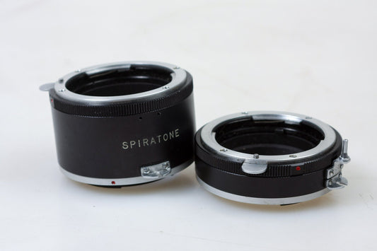 Spiratone 2 Piece Extension Tube Set for Macro on Nikon SLR Nikon F Nikkormat