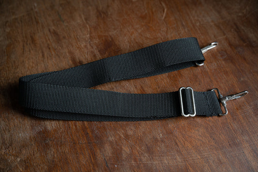 Vintage Black Heavy Duty Camera Strap - 1970s - New