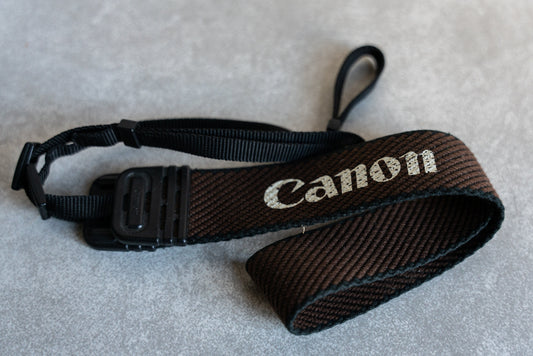Vintage Brown Canon EOS Camera Strap