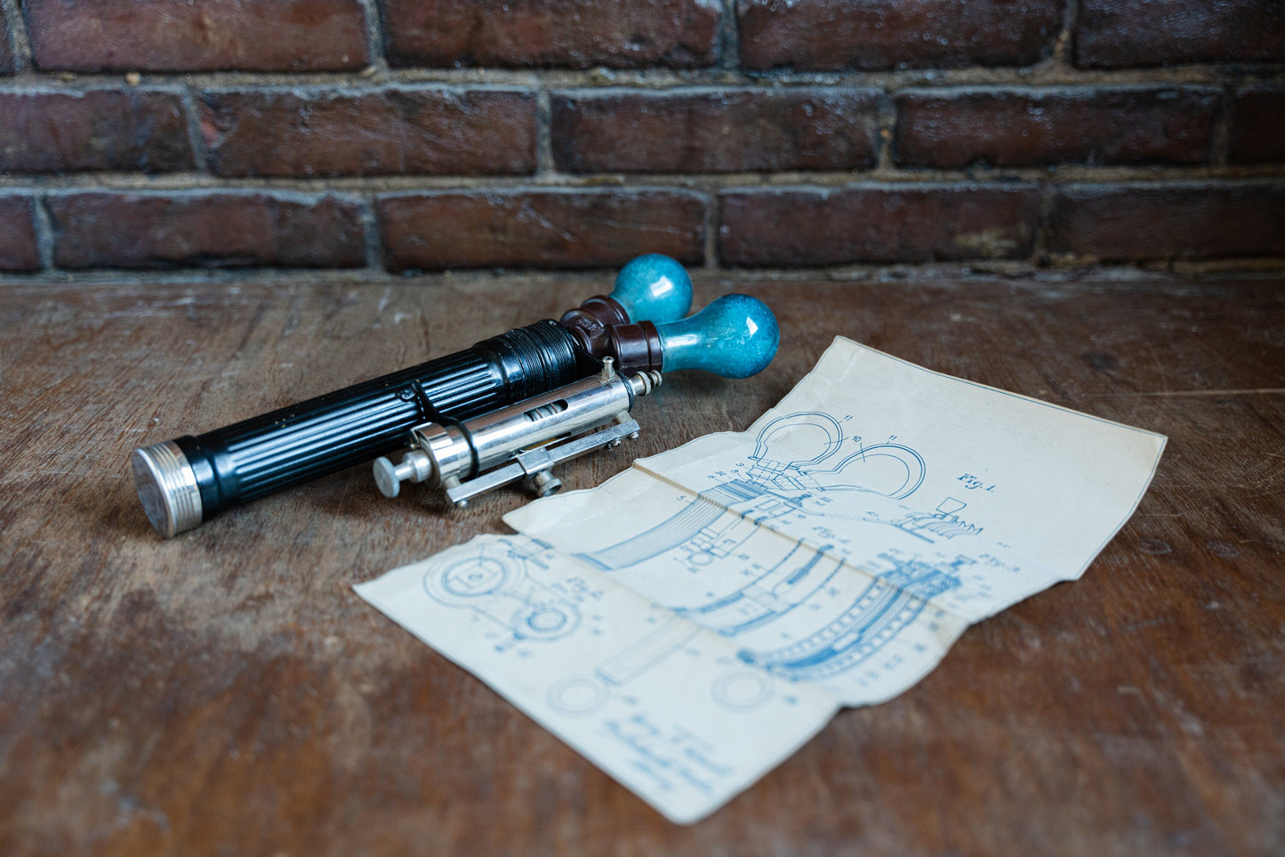 Photography History Hipwell Synchronous Speed Gun w/ Blueprint *RARE*