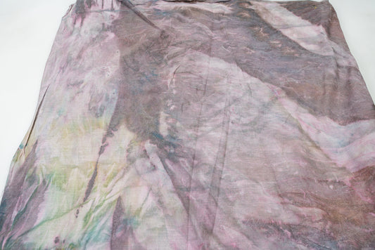 Large Vintage Tie-Dyed Photography Backdrop - Deep/Muted Purple/Blue/Green