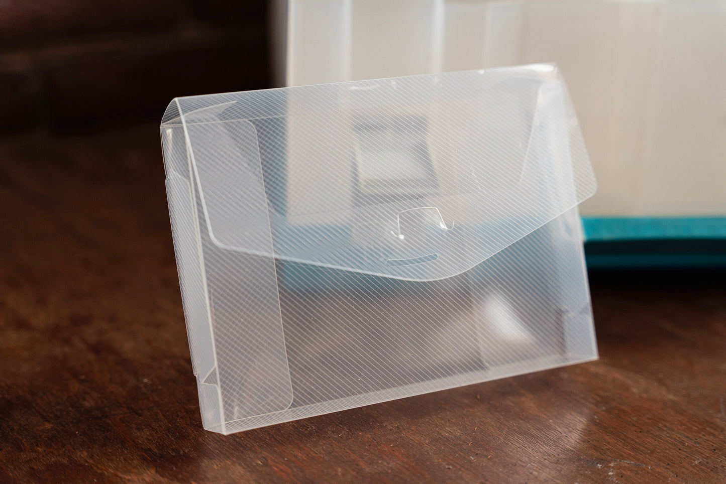 Photograph + Negative Storage Case - Cyan and Clear - Great Condition
