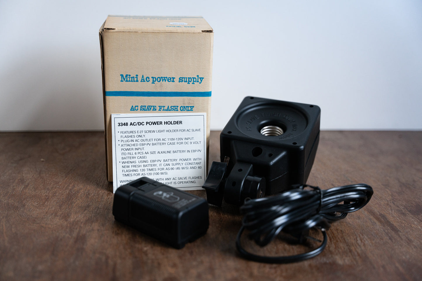 Set of 3 AC Slave Flash Units - Two Single Light Units and One Double Light Unit
