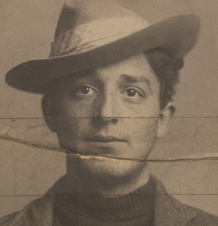 1900 Mugshot of Young Man Arrested for Polygamy - Exeter, NH