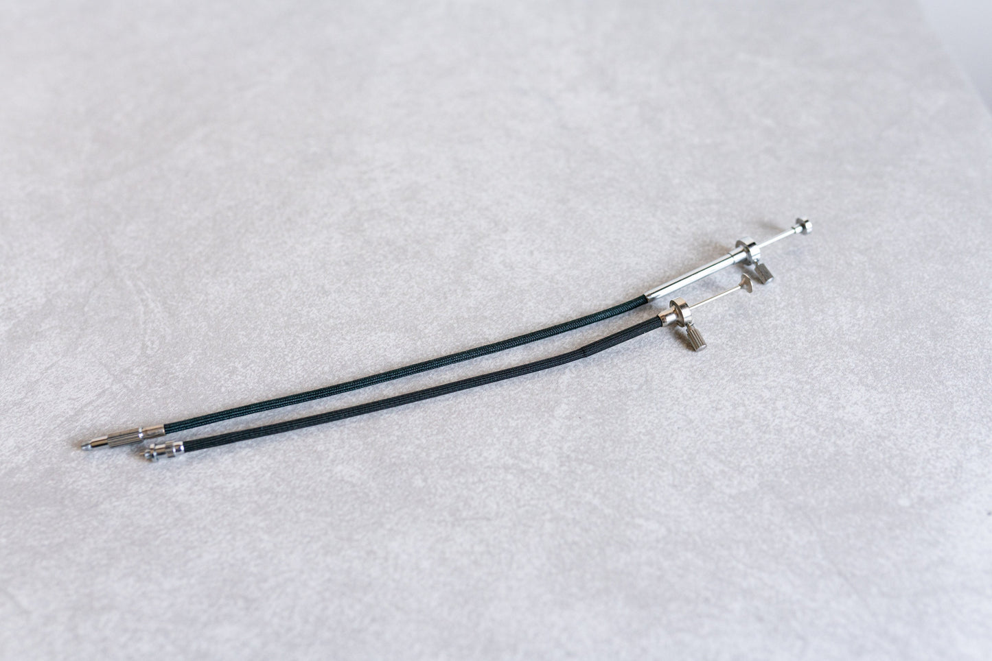 Vintage Cable Release Cables w/ Locks - Set of 2 - Small/Medium