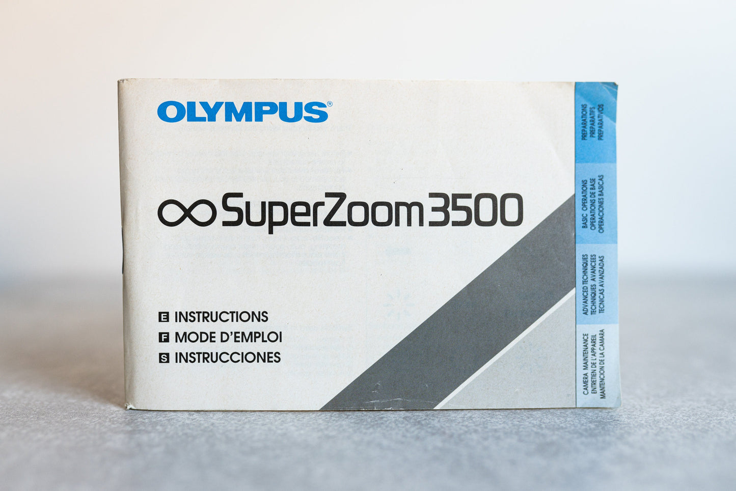 Olympus Super Zoom 3500 Instructions Manual