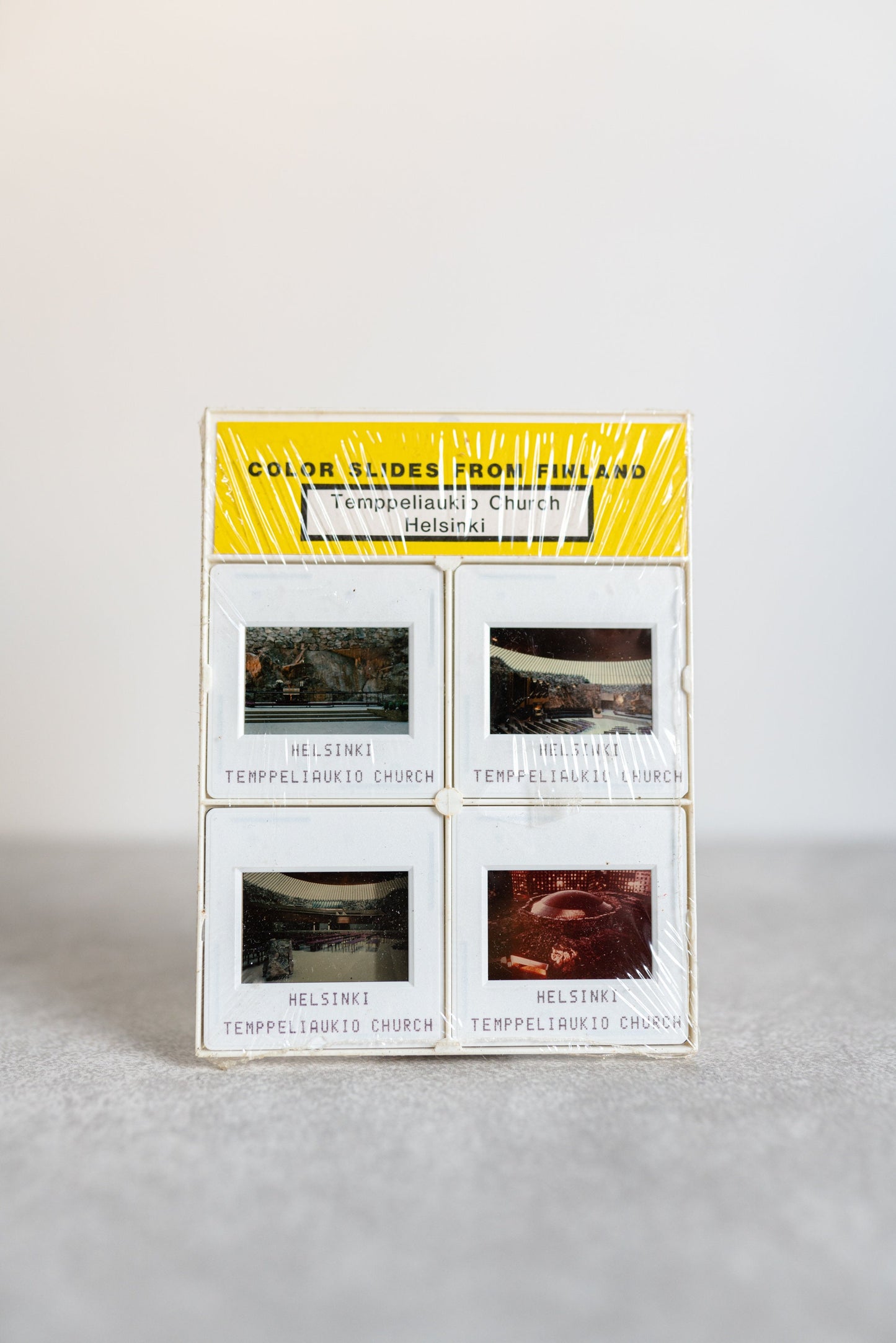 Temppeliaukio Church Helsinki Slides - Set of 4 - New Old Stock
