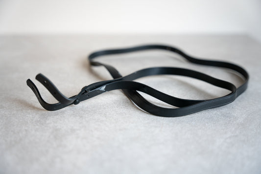 Thin Black Vinyl Camera Strap - 1960s