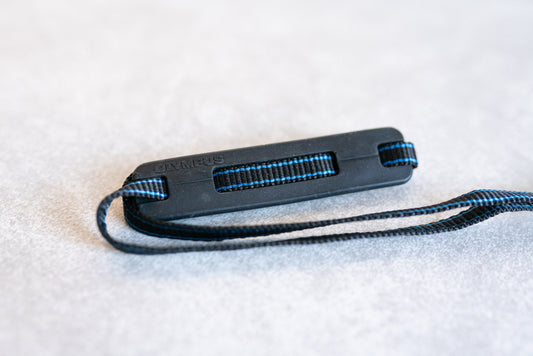 Olympus Black and Blue Thin Camera Strap