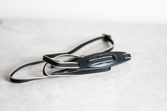 Vintage Minolta Camera Strap - Tan / Black
