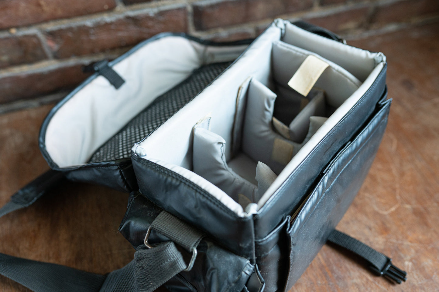 Vintage Black and Brown Camera Bag