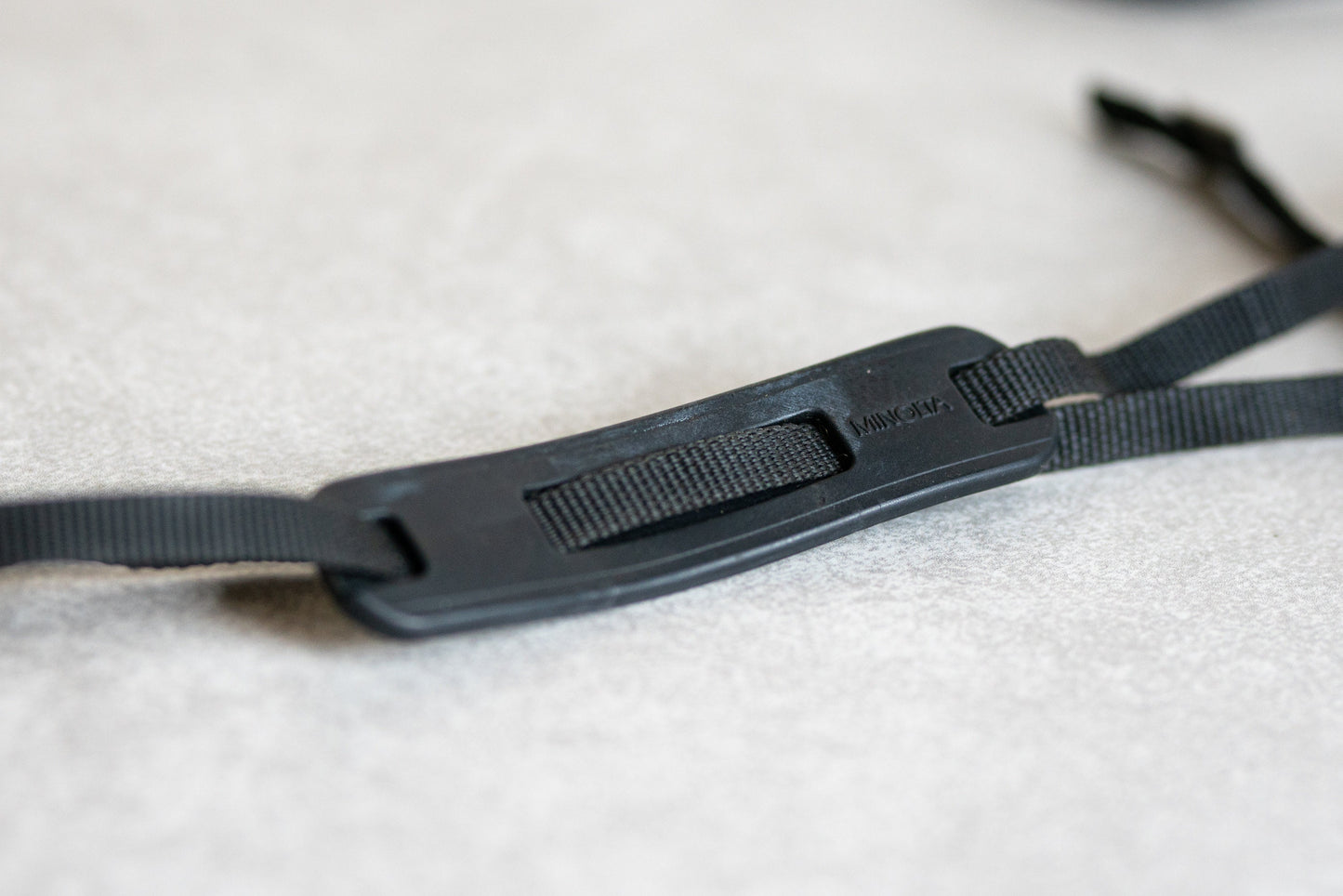 Vintage Black Minolta Camera Strap - 1990s