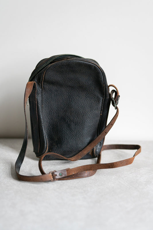 Black Leather Case w/ Strap by Kodak - Circa 1940s