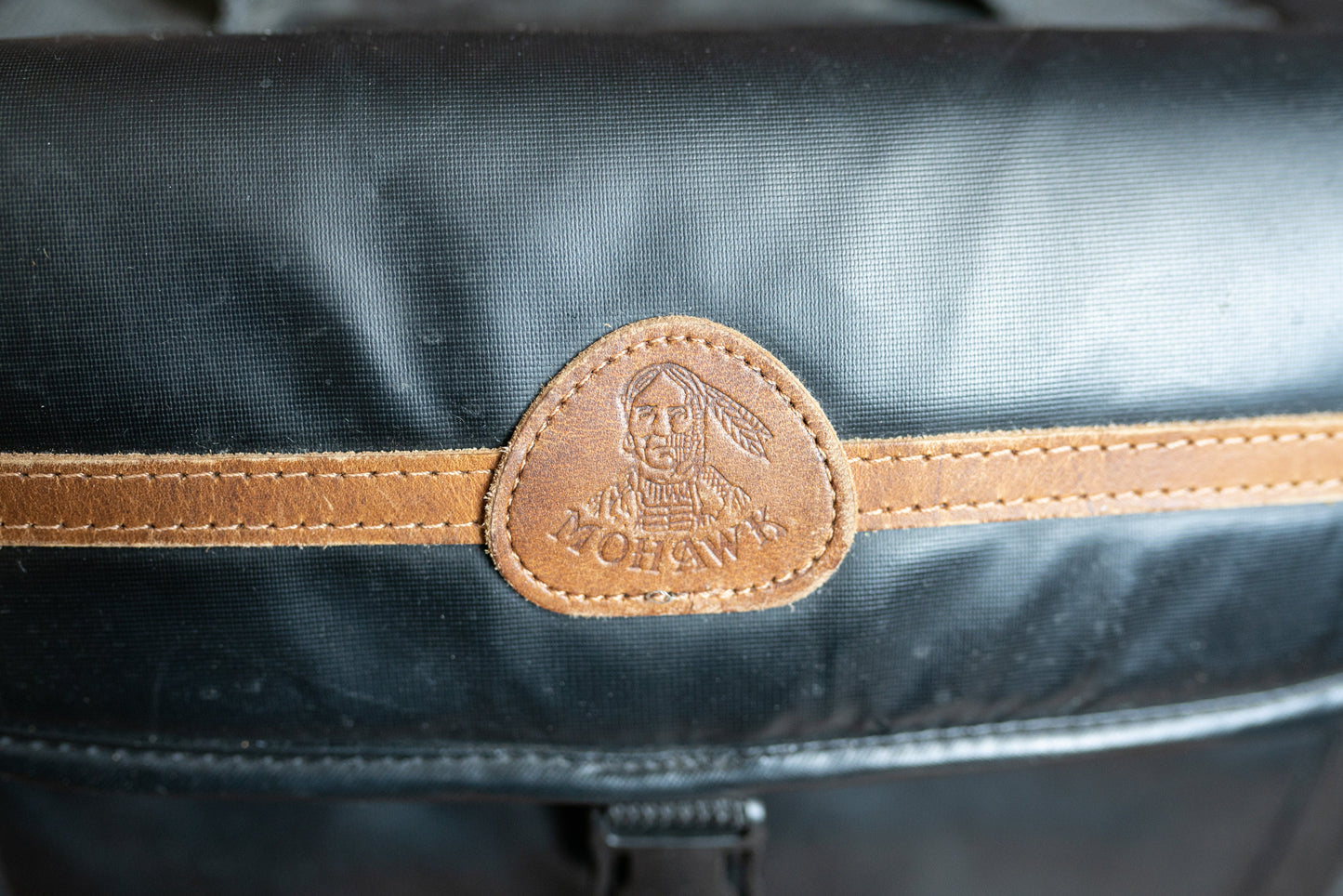 Vintage Black and Brown Camera Bag