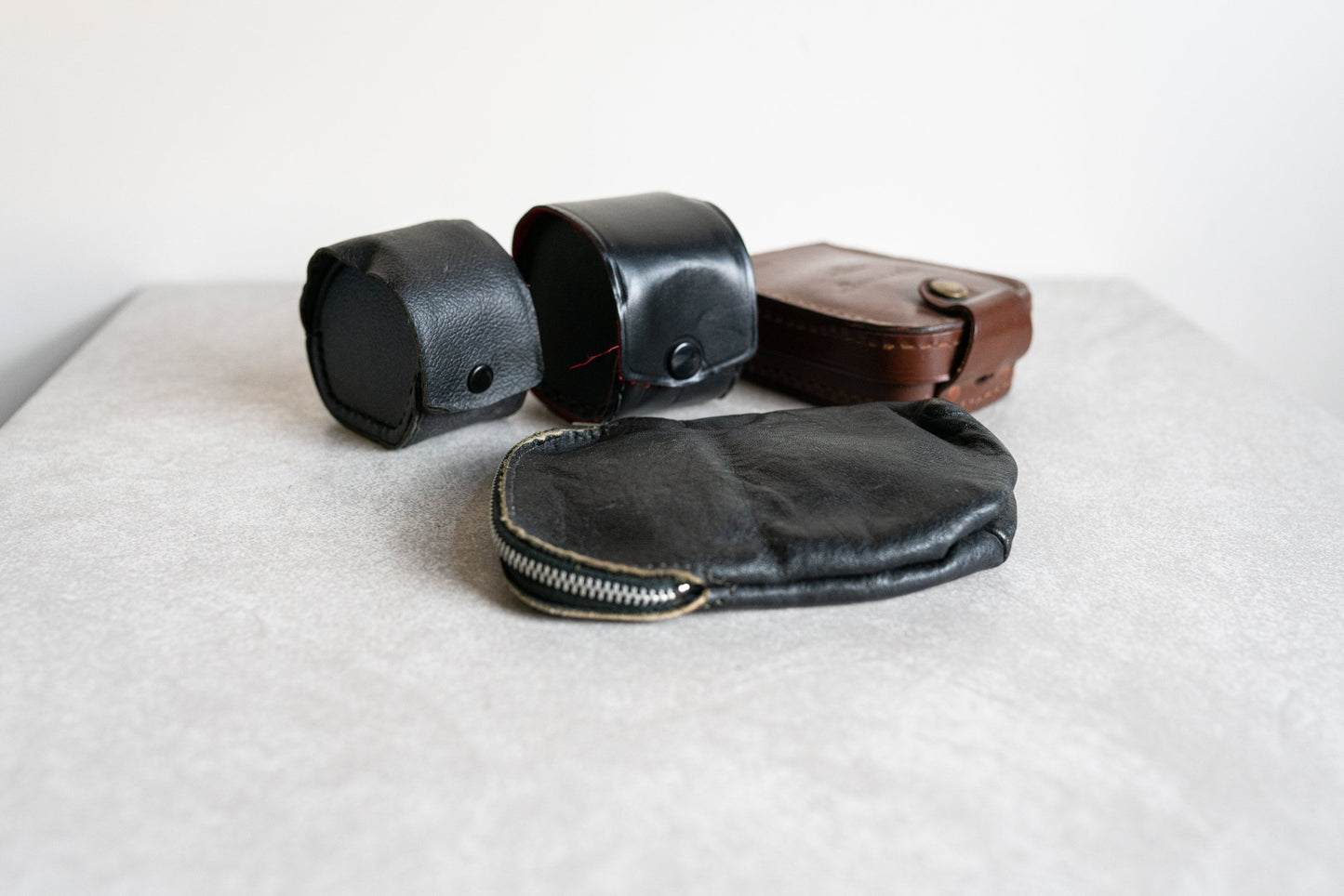 Camera Pouches / Cases - Set of 4 - Vintage