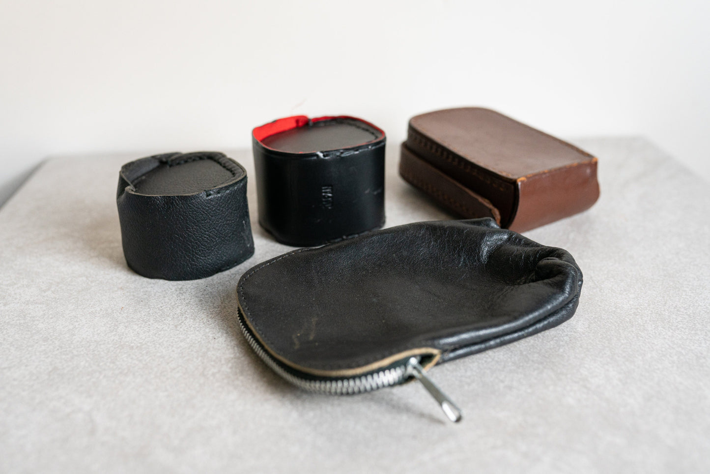 Camera Pouches / Cases - Set of 4 - Vintage