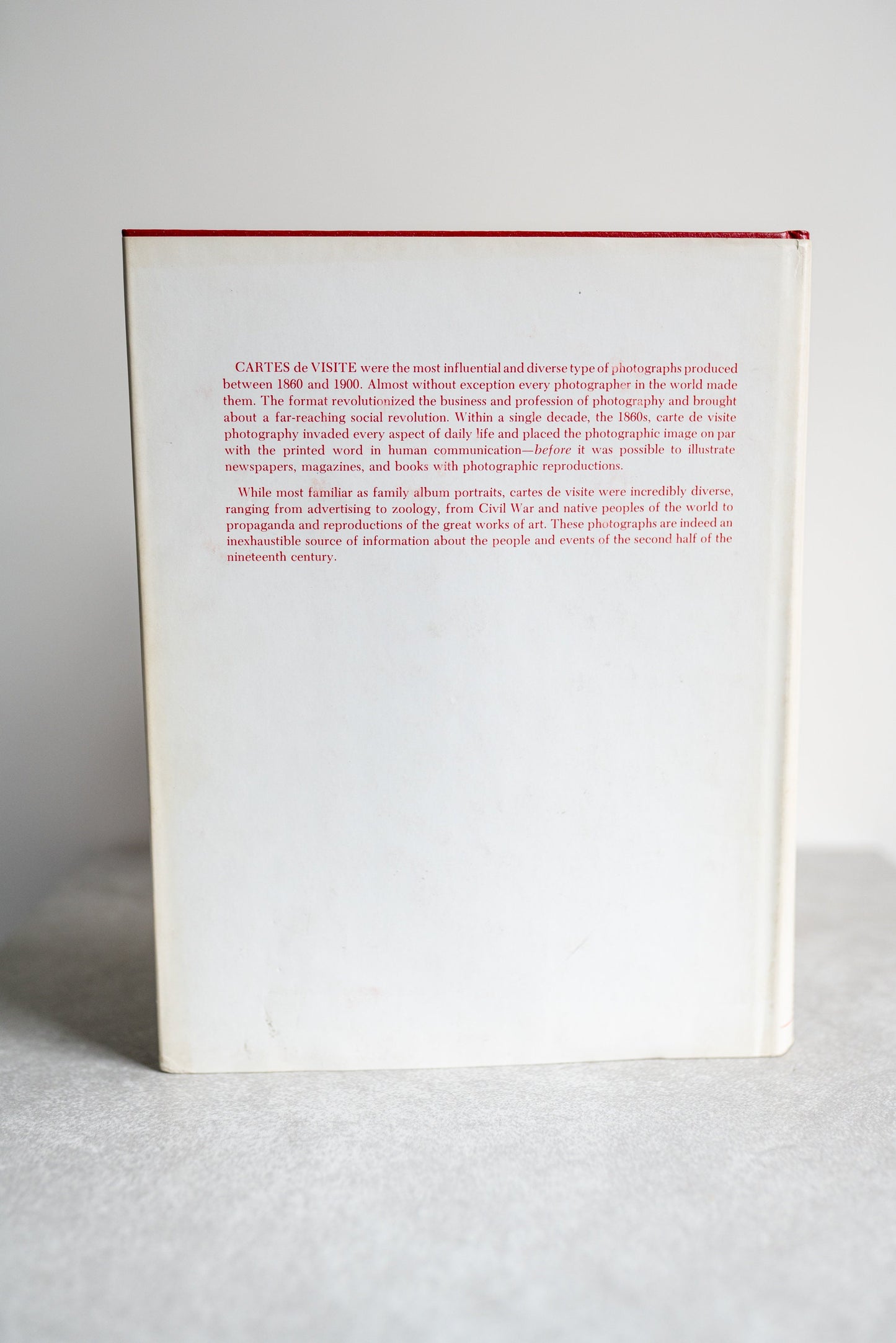 Cartes De Visite in Nineteenth Century Photography by William C Darrah